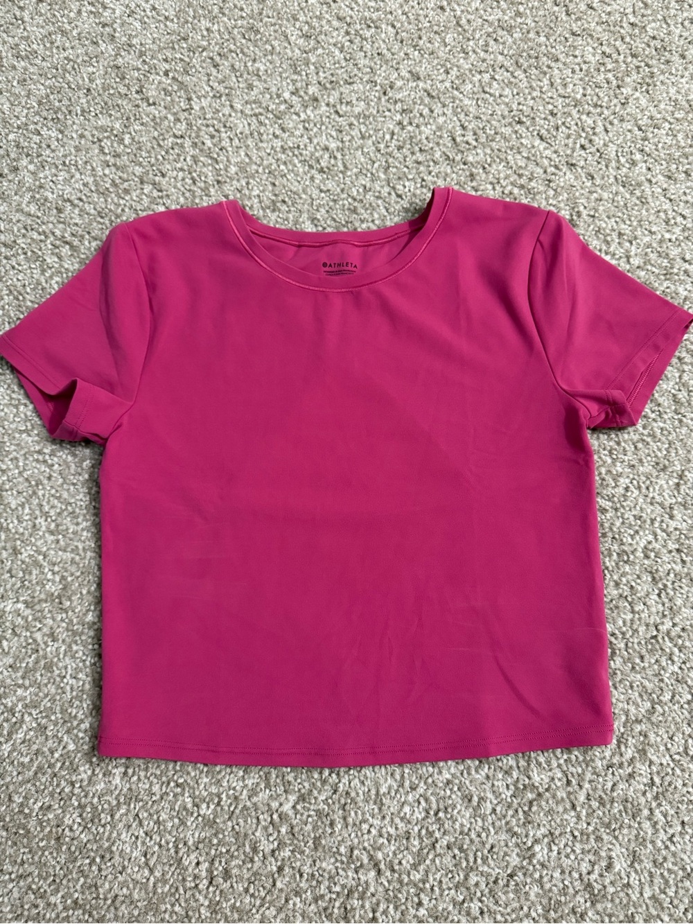 Athleta Transcend Open Back Tee color Jewel